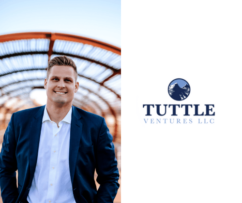 Darin Tuttle headshot and logo of Tuttle Ventures
