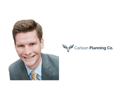 Jim Carlson headshot and logo of Carlson Planning Co.